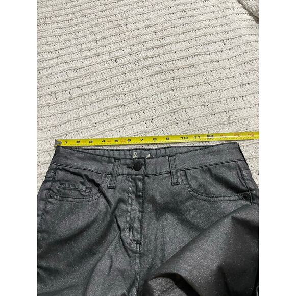 Boden Skinny Jeans Coated Metallic Sparkle Mid-Rise Womens Size 4 B Gray Stretch - Picture 4 of 11